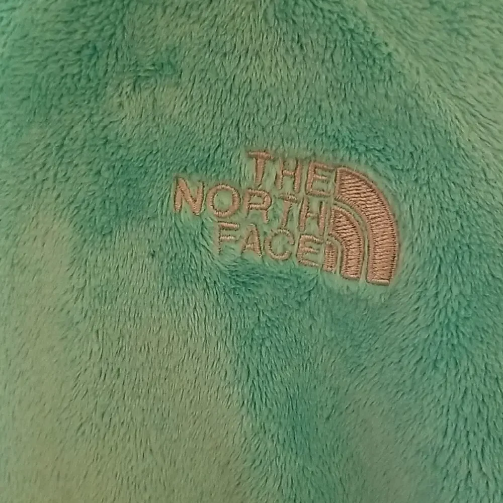 The North Face Girl's Teal Fleece Warm Cozy Zip Up Jacket Size Large (14/16)